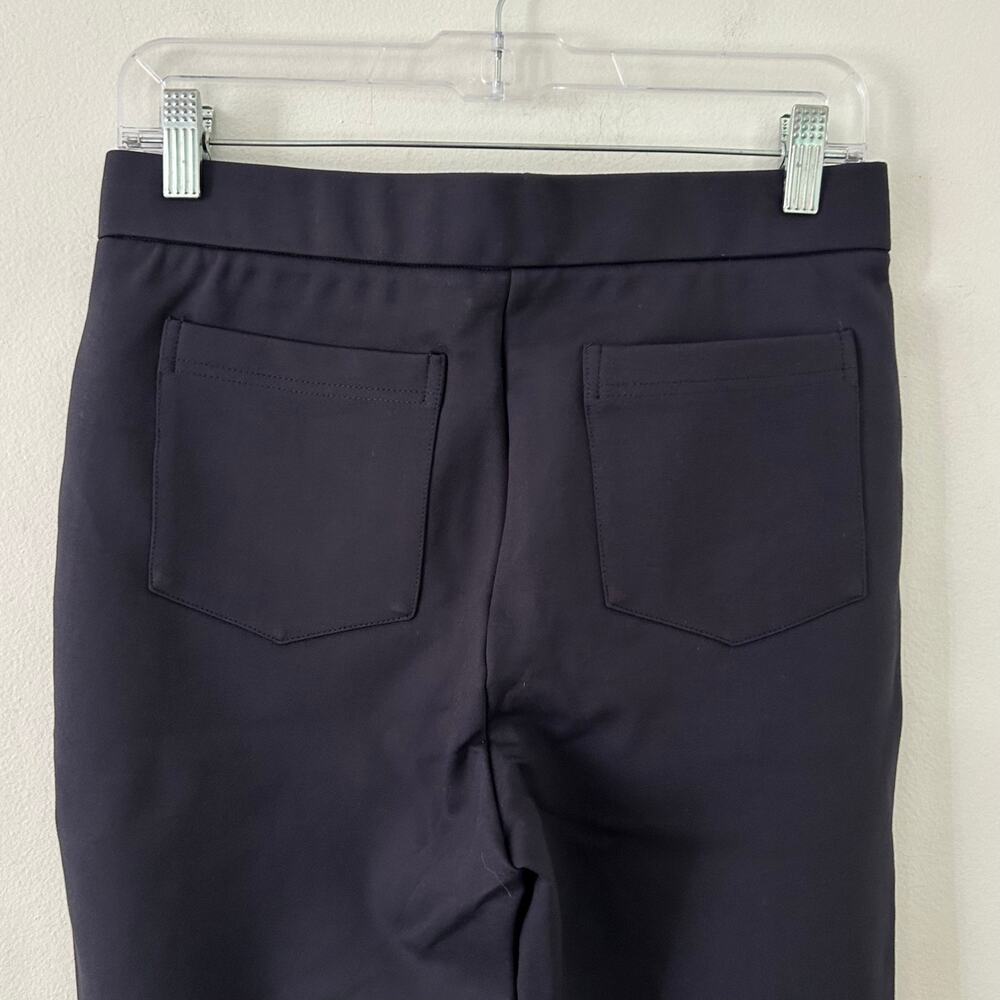 OGL Slimming Ponte High Rise Pull-On Pants Flare Navy M Medium Petite New - Picture 5 of 8